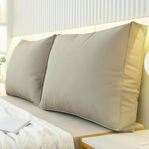 Hoowarm Rückenstützkissen Großes Rückenkissen Bett Weich Lesekissen und Rückenteil Kissen für Bett und Couch Rückenpolster Abnehmbar Outdoor Bank Lendenkissen Bürostuhl Kissen(A,90x50cm/35x19in(1pc))