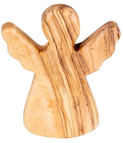Schutzengel Olivenholz H5cm Glücksbringer Handschmeichler Engel Figur Geschenk Mitgebsel