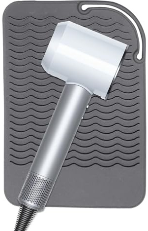 Esterilla para rizar – Base de silicona resistente al calor para planchas | y rizadores | Protección contra el calor antideslizante, compacta y portátil, ideal para viajes y doméstico, fácil de