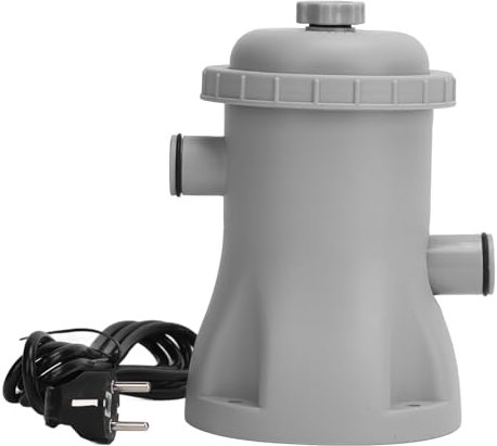 Pompe de Filtre de Piscine en Plastique Multifonctionnelle 330GPH et Pompe de Filtres de Piscine à Cartouche Légère, Installation Facile pour Piscines Hors Sol, Accessoires