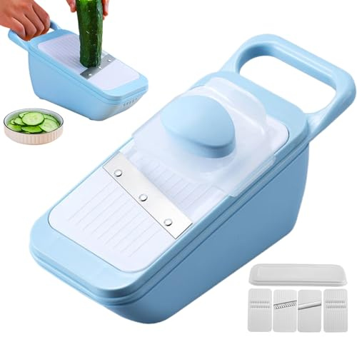 Coupe-pommes de terre multifonction - Voiture à fromage domestique avec poignée antidérapante - Gain de temps - Pour coupes de frites françaises