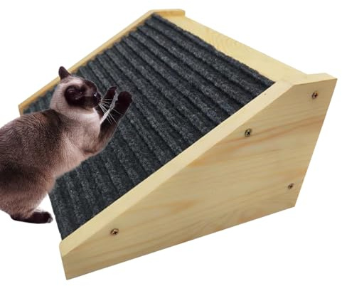 Rampe pour Chien – Bois 30x15x25cm | Rampe Portative pour Animaux | Marches D'Accès Pours Petits Chiens Lit, Canapé Et Mobilité Intérieure/Extérieure Quotidienne