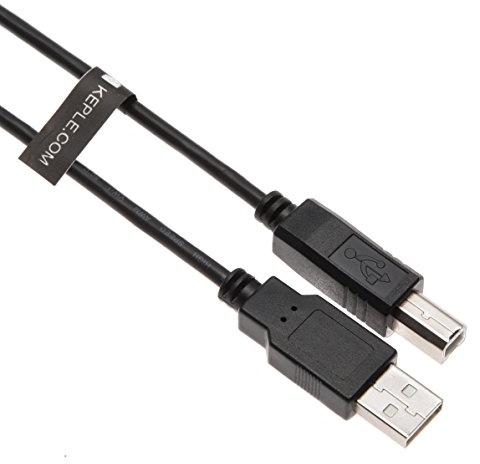 Druckerkabel, kompatibel mit HP ENVY, Officejet Pro, Deskjet, Canon Pixma, Selphy, Samsung Xpress, Brother, Epson Expression, Dell, Drucker, Scannerkabel, USB-A auf B-Stecker, 3 m