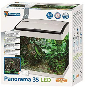 Superfish Panorama 35 LED Aquarium - 35 L - Wit - 38 x 26.5 x 39.5 cm
