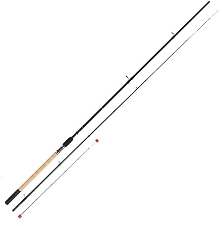 Westlake Traxis 2 Piece Carp Fishing Rod (11ft) with Lined Guides, Folding Hook Keeper Ring, and Graphite Screw Reel Seat - Feeder, Ideal for Modern Commercial Fishing - Rod
