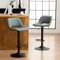 YOUNIKE Barhocker 2er Set, Barstühle Bar Stool Höhenverstellbar Drehstuhl, Küchenstühle Tresenstuhl mit Hohler Rückenlehne, Hohe Barhocker für Bartheke Küche, Graugrün