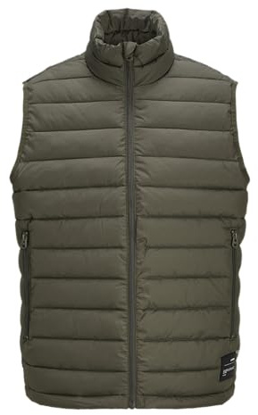 JJ rebel Jrebgazing Light Padded Body Warmer, Forest Night, M Hombres