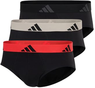 adidas Herren (3er Pack) (Gr. S-3xl) -Bequeme Unterhosen Slip, Assorted_4am001, M Uomo