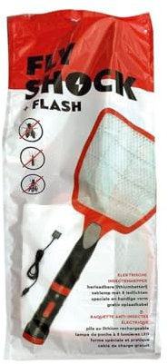 BSI - Raquette Anti-Insectes électrique Rechargeable avec Lampe USB