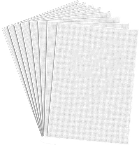 Binnan 8Pcs Plantillas de Bordado Solubles en Agua, A4 de Fieltro de Bordar Soluble en Agua, Papel de Bordado Imprimible para Patrones para Bordar