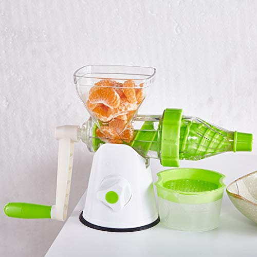 Chenzinan Manual Exprimidor fruta de la cocina del exprimidor de hierba de trigo Exprimidor de la manivela individual Auger Juicer de múltiples funciones del jugo máquina de hielo de la máquina manual