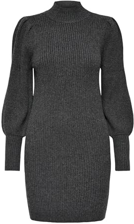 ONLY Vestido de Punto Femenino ONLKATIA Vestido Largo, Gris Oscuro, S