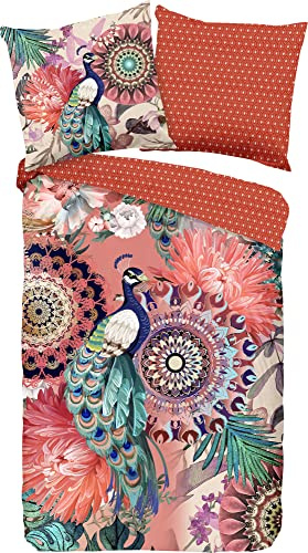 HIP Bettbezug 135 x 200 cm, Baumwollsatin, Nr. 30362, Mehrfarbig