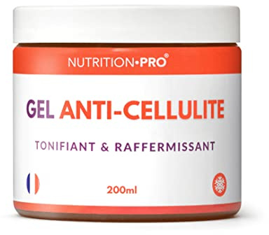 Gel anti-cellulite - 200ml | Cryo | Effet Chaud/Froid | Tonifiant et raffermissant | Réduction cellulite & peau d'orange | Non collant / Non gras | Fabriqué en France | Nutrition pro