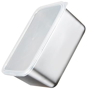 TIDTALEO Box Food Packaging Box Insulated containers with lids Tiffin Carrier Steel Produce Saver Organizer Egg Portable Fridge Ingredients Office Stainless Steel Metal