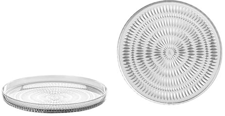 Nachtmann Lot de 2 assiettes de présentation en cristal - Environ 22 cm de diamètre - Ethnique - 105767