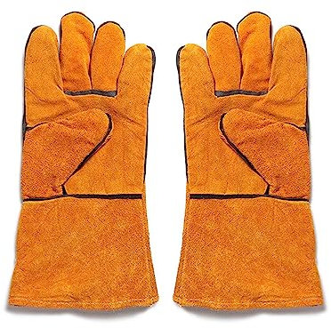 Forges Gants de soudure résistants à la chaleur pour barbecue, four, cheminées, poêle, gants de soudage pour homme et femme