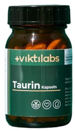 Taurin - Hochdosiert 500mg reines Taurin pro Kapsel - Essenzielle Aminosäure für Energiestoffwechsel & Elektrolythaushalt - Optimal bioverfügbar & ohne Zusatzstoffe- 100% vegan (1er Pack)