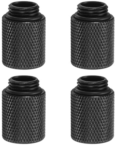 sourcing map 4 adattatori di raffreddamento ad acqua con filettatura G1/4 maschio a femmina 2 cm lunghezza colonna mini raccordo a compressione estensore in rame con O-ring per computer PC sistema