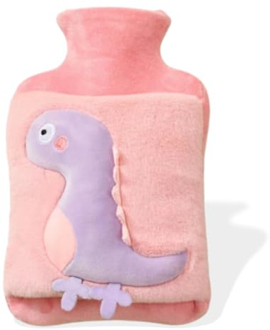 Borse Acqua Calda,1 pezzi, Copertura Morbida, 2L Borsa Dell'acqua Calda A Tenuta Stagna, Borsa Dell'Acqua Calda Con Tasca A Marsupio, Borsa Acqua Calda Peluche, Per Scaldamani/Stomaco/Collo