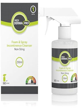 Medi Derma-Pro Skin Protectant Ointment & Foam. Long Lasting Protection Spray Incontinence Cleanser 250ml