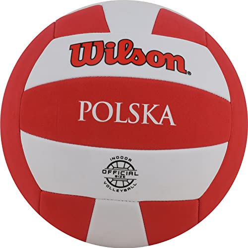 Wilson Super Soft Play Polska Volleyball WTH90118XBPO, Unisex Volleyballs, White, 5 EU