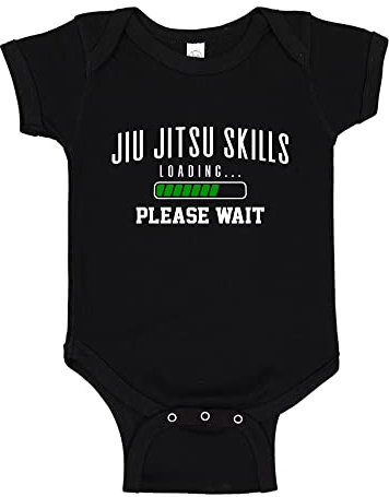 The Shirt Den Jiu Jitsu Skills Loading Please Wait Baby Bodysuit One Piece 18 mo Black