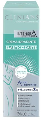 CLINIANS | Intense A Crema Elasticizzante, Idratante, Dermatologicamente Testato, Made in Italy, 150 ml