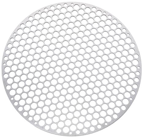 Cabilock Grille De Barbecue Ronde en Métal Grille De Barbecue en Acier Inoxydable pour La Viande