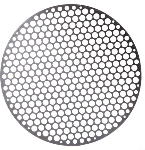Babominimer 1 griglia da forno, griglia rotonda per barbecue in acciaio inox, adatta per cottura a vapore, forno, stufa, padella, piastra per arrosto, per barbecue, barbecue a carbone (24 cm)