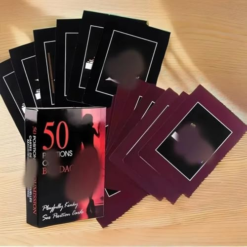 AJOHBM Juego para 50 Cartas para Parejas para Recuperar la Intimidad - Retos Variados 1107