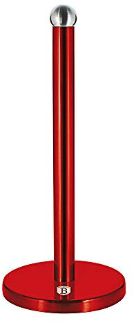 Berlinger Haus Portarotolo da cucina metallizzato, rosso