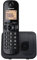 Panasonic KX-TGC210 Teléfono fijo inalámbrico, LCD, Identificador de llamadas, Agenda de 50 números, Tecla de navegación, Modo ECO, Reducción de ruido, Negro