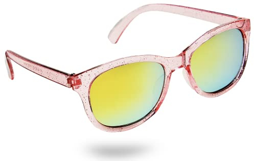 Eyelevel Crystal Sunglasses for Girls - Kids Sunglasses - 100% UVA/UVB Protection & CAT3 Lens - For Girls 5-10 years Pink with Multicoated Mirror lens.