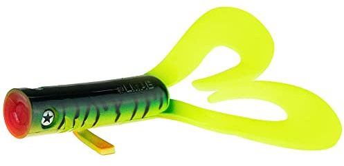 LMAB Drunk Dancer 15 cm & 23 cm - Doppel-Twister Angelköder - Gummiköder für: Hecht & Zander - Hechtköder Zanderköder - Kunstköder Twinler Pike (23 cm, Tropicana Tina)