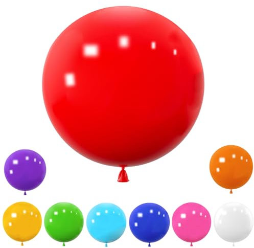 Wiletasz 9 Stück große 36 Zoll Luftballons - Riesige Luftballons aus Latex für Geburtstag, Hochzeit, Party, Festival, Event, Karneval & Dekoration