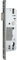 KFV Rohrrahmenschloss 49N PZW, verzinkt, Silber, 45 mm, 92 mm, U-Stulp, 1 Stück