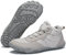 DOBOLIN Barfußschuhe Winter Herren Winterschuhe Damen Gefüttert Winterstiefel Warm Barfusschuhe Wasserabweisend Schneestiefel Outdoor Winterboots Grau, EU GR.40