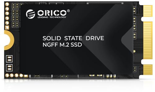 ORICO 512 GB M.2 2242 SATA SSD, NAND TLC-blixt, upp till 510 MB/s i läsning och 470 MB/s skrivning, intern solid state-enhet, kompatibel med ultratunna bärbara datorer och mini-datorer - Y20M-2242