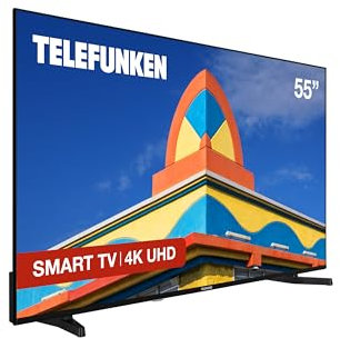 Telefunken 55DTUV725 2025 55 - Smart TV 4K Ultra HD HDR 3840 x 2160, Dolby Vision, Diseño sin Marcos, Dolby Audio