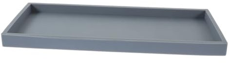 LOLIPPYY Vassoio Portaoggetti in Silicone Grigio Per Bagno e Cucina Organizer Per Cosmetici e Profumi Design Rettangolare Facile Da Pulire Vassoio Per Lavabo e Piano Appoggio