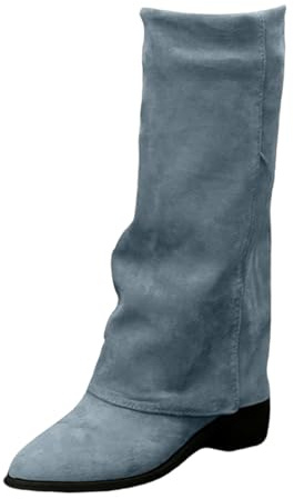 Knähöga stövlar dam vikbara – ankelstövlar dam med klack slip-kängor blockklack overkneestövlar spettå långa stövlar eleganta bekväma damstövlar cowboystövlar