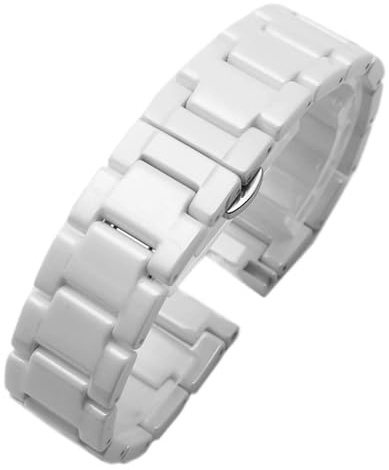 Keramiskt klockband 18 mm 19 mm 20 mm 21 mm 22 mm universellt snabbkopplingsband Vikbart spänne Armband