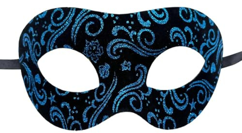 Generisk maskeradmasque för män, klassisk 17,5 cm halvansiktsskydd, professionellt tillbehör, lätt visor, formell accessoar med tidlös stil, maskeradskydd för bollar och bal