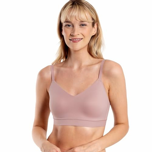 Floatley Cozy Adjustable Bra Comfort Wirefree Seamless Bra with Embedded Pad for Women Size L