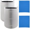 Fre.Filtor 2-pcs Replacement Carbon HEPA Filters & 2-pcs Fabric Pre-Filter for Blueair Blue Pure 411 / Blue 3210 / Joy S Air Purifiers