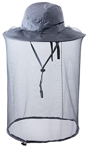 HunterBee Moskitonetz-Hut, Fischer-Schleier, Imkerkappe, Bienennetz, Imkerhaube