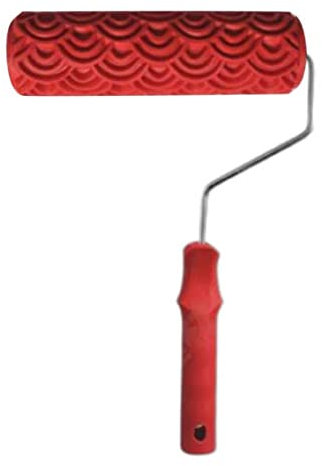 Liummrcy Rouleau d'art décoratif, Rouleau de Peinture de Motif 7 Pouces décoratif Roller de Texture avec poignée Outil de Peinture Murale