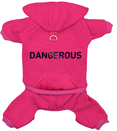 Sudadera con Capucha para Perro con Ropa de Bolsillo Suéter de Lana de 4 Patas Sudadera de Invierno Algodón Cálido para Perro Pequeño Mediano Grande y Gato
