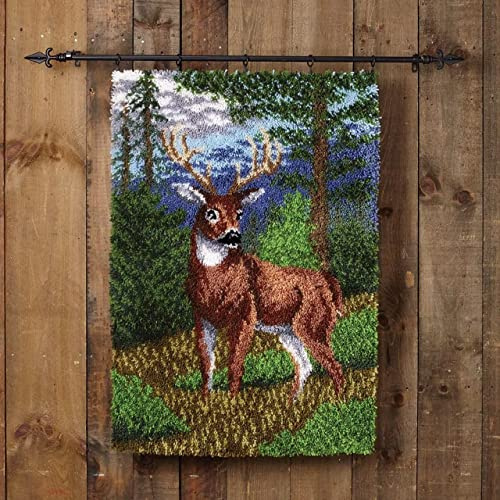 ​​Guardian of the Grove Latch Hook Kit for Adults & Kids 60x40cm, Complete DIY Rug Making Craft Kits with Yarn & Canvas and Crochet Needle, Adult Craft Kits for Women, Relaxing Home Art Project